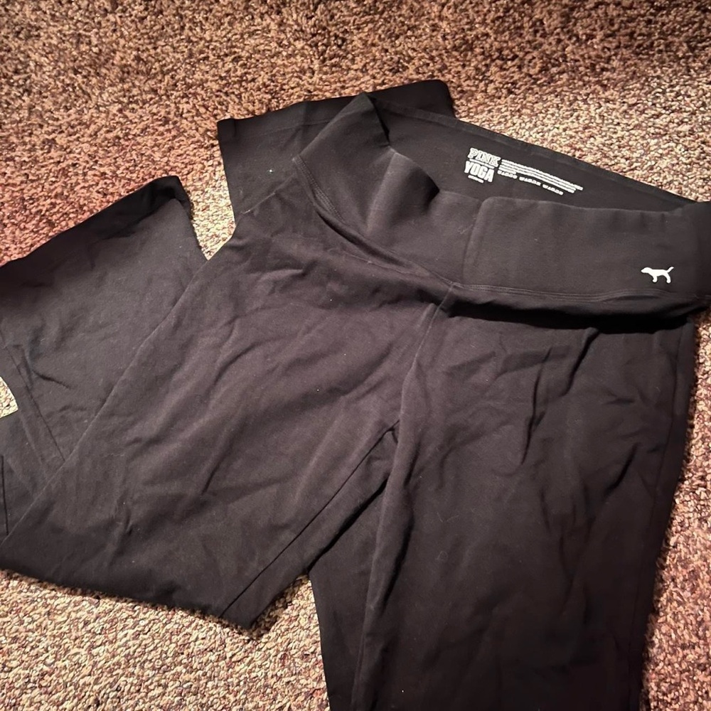PINK Victoria's Secret Black Yoga Pants